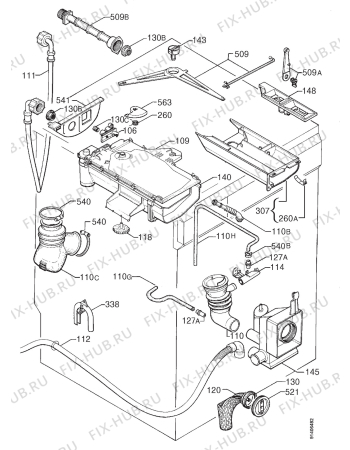 Взрыв-схема стиральной машины Privileg 056212 3 - Схема узла Hydraulic System 272